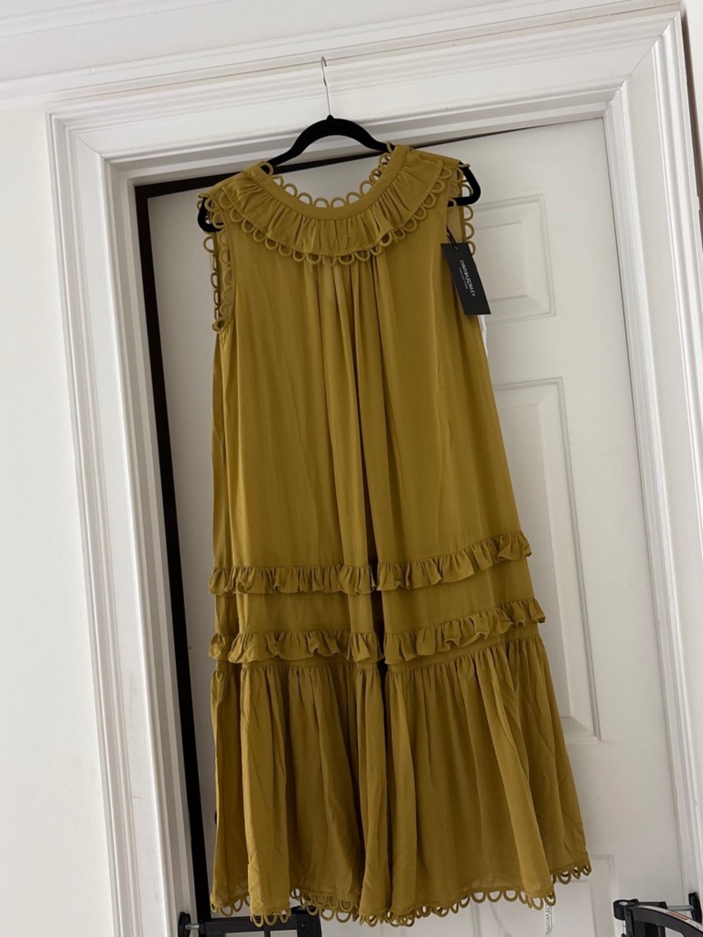 Cynthia Rowley golden yellow dress new with tags
